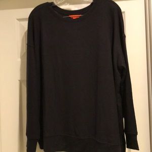 Joe Fresh Black Active Pullover w/Side Slit Size2X